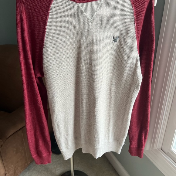 American Eagle Men’s Long Sleeve Waffle Jersey/Sz. M - Picture 2 of 4